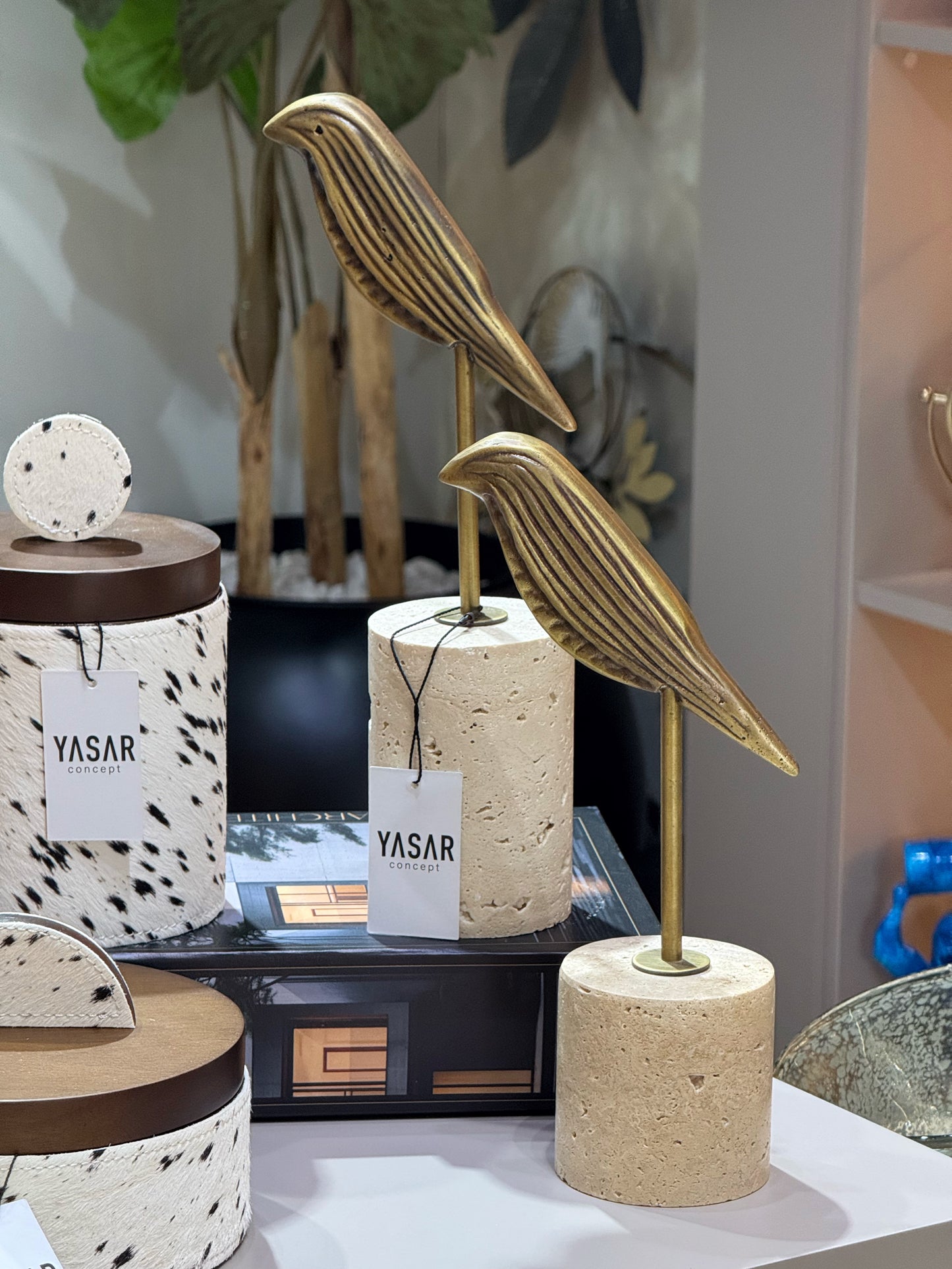 Aviora Dekoratif Kuş Obje Traverten Mermer