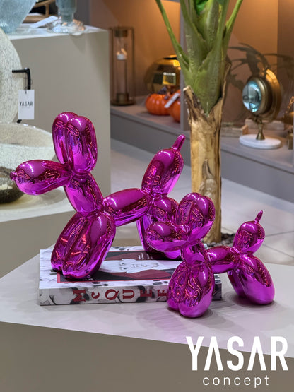 Balldog Balon Köpek Pembe Set