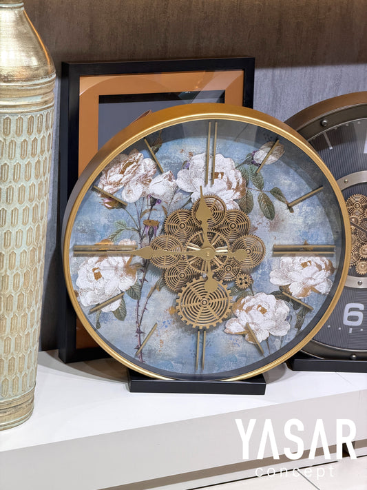 Seraphlora Metal Çarklı Duvar Saati 60 Cm