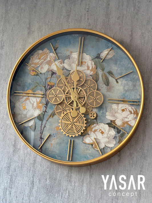 Seraphlora Metal Çarklı Duvar Saati 60 Cm