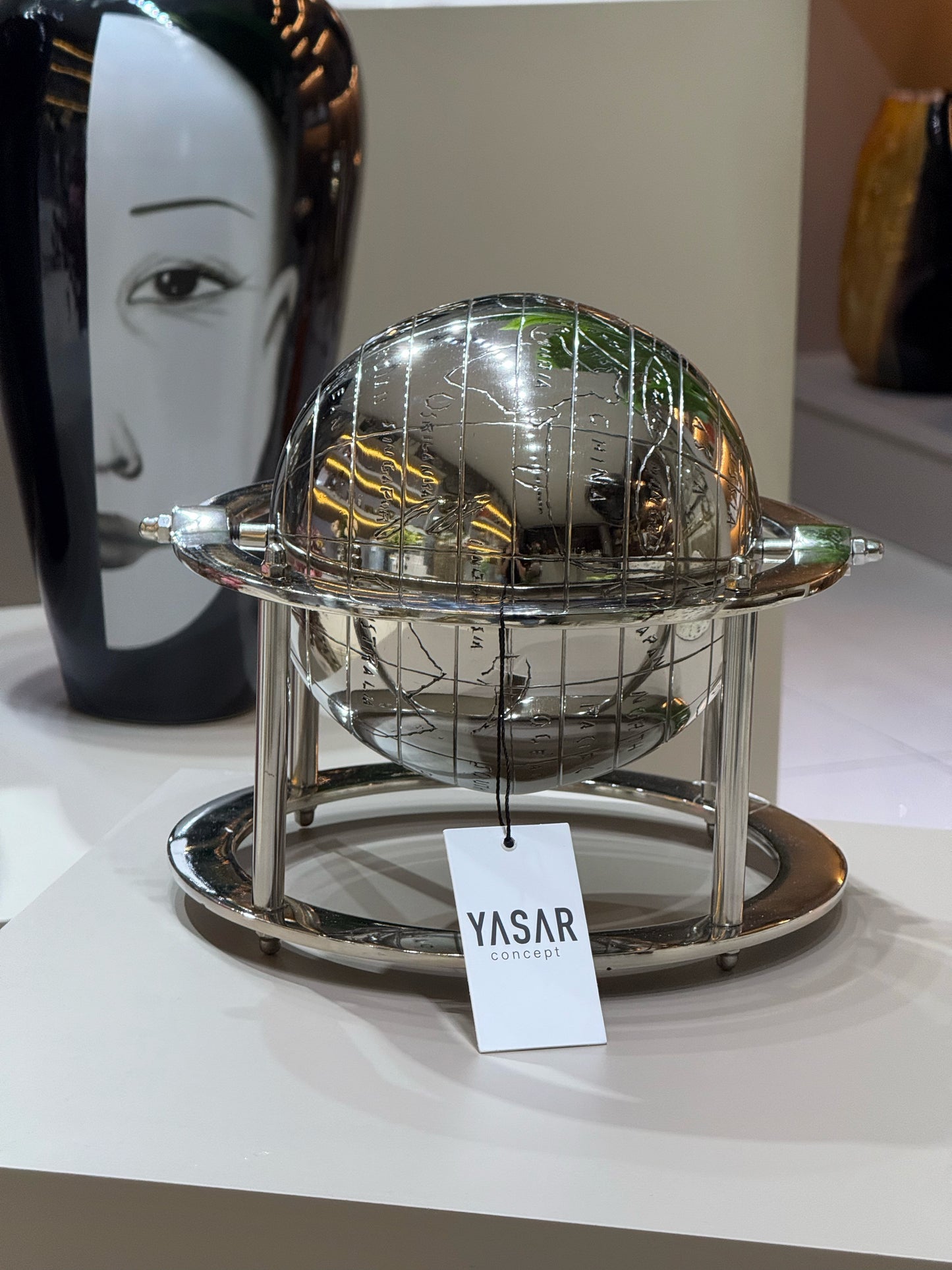 Worldvista Dünya Küre Gümüş 20 Cm