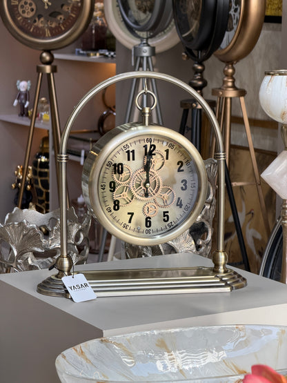 Castello Metal Çarklı Masa Saati