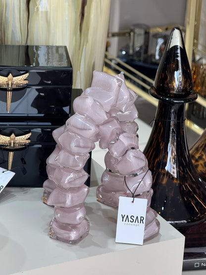 Formica Cam Dekoratif Obje Set Pudra