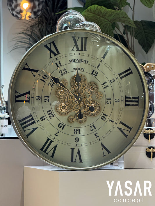 Cogelan Metal Çarklı Duvar Saati 60 Cm