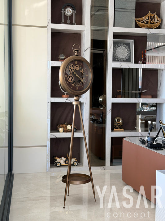 Victorio Metal Çarklı Tripod Ayaklı Saat 160 Cm