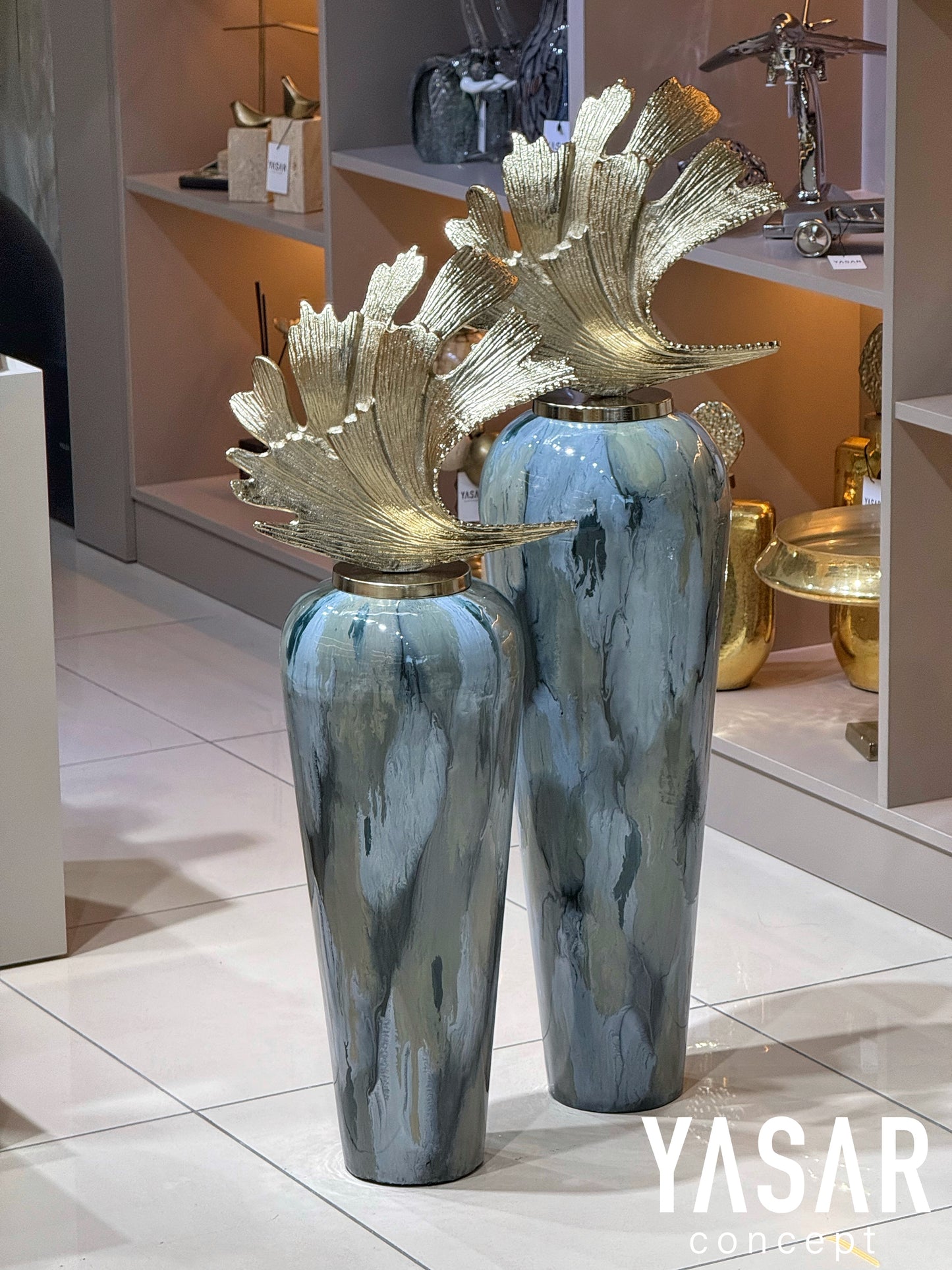 Terraseto Metal Yer Vazosu Set