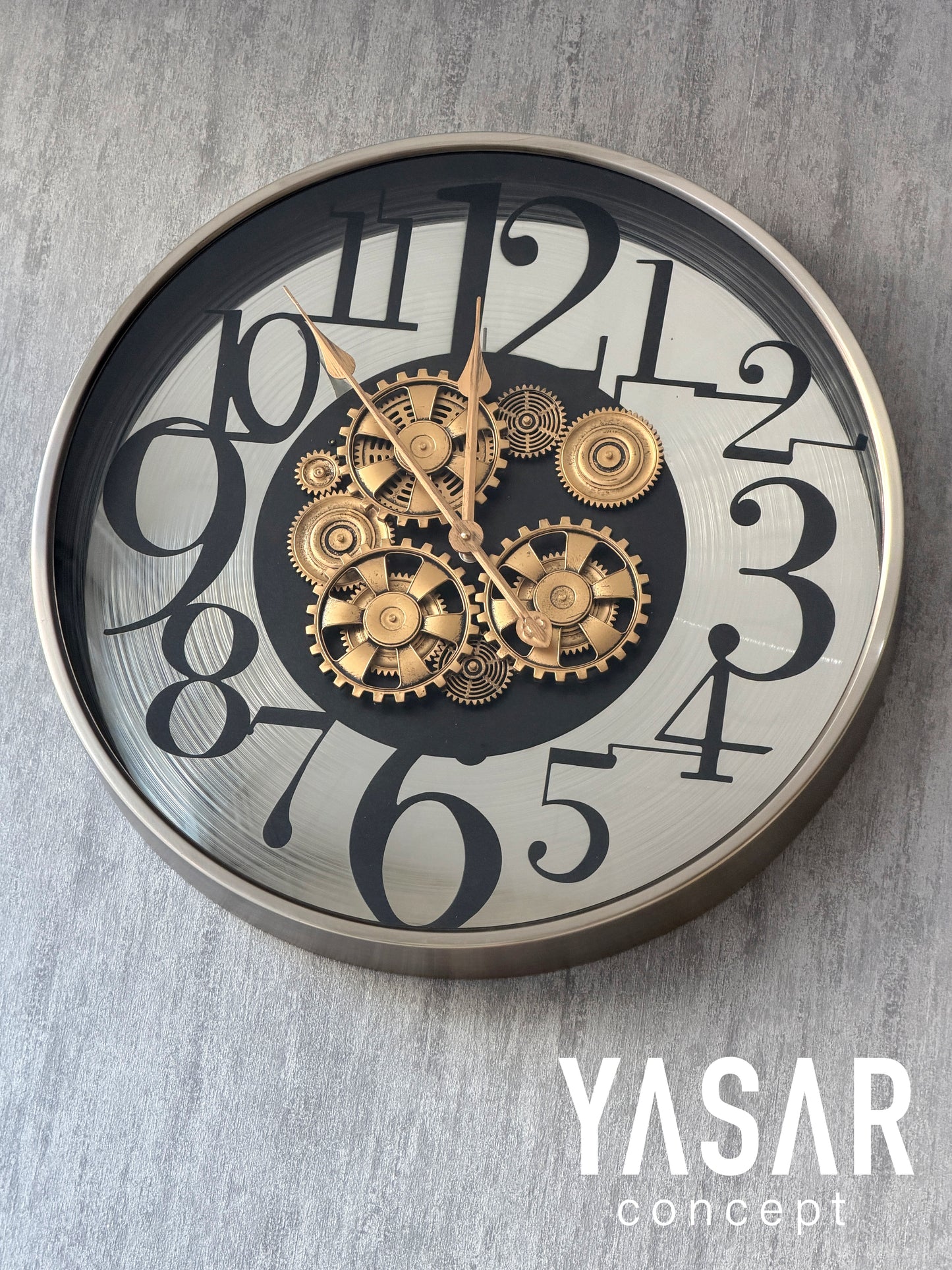 Valenthor Metal Çarklı Duvar Saati 60 Cm