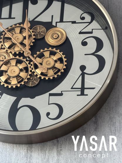 Valenthor Metal Çarklı Duvar Saati 60 Cm