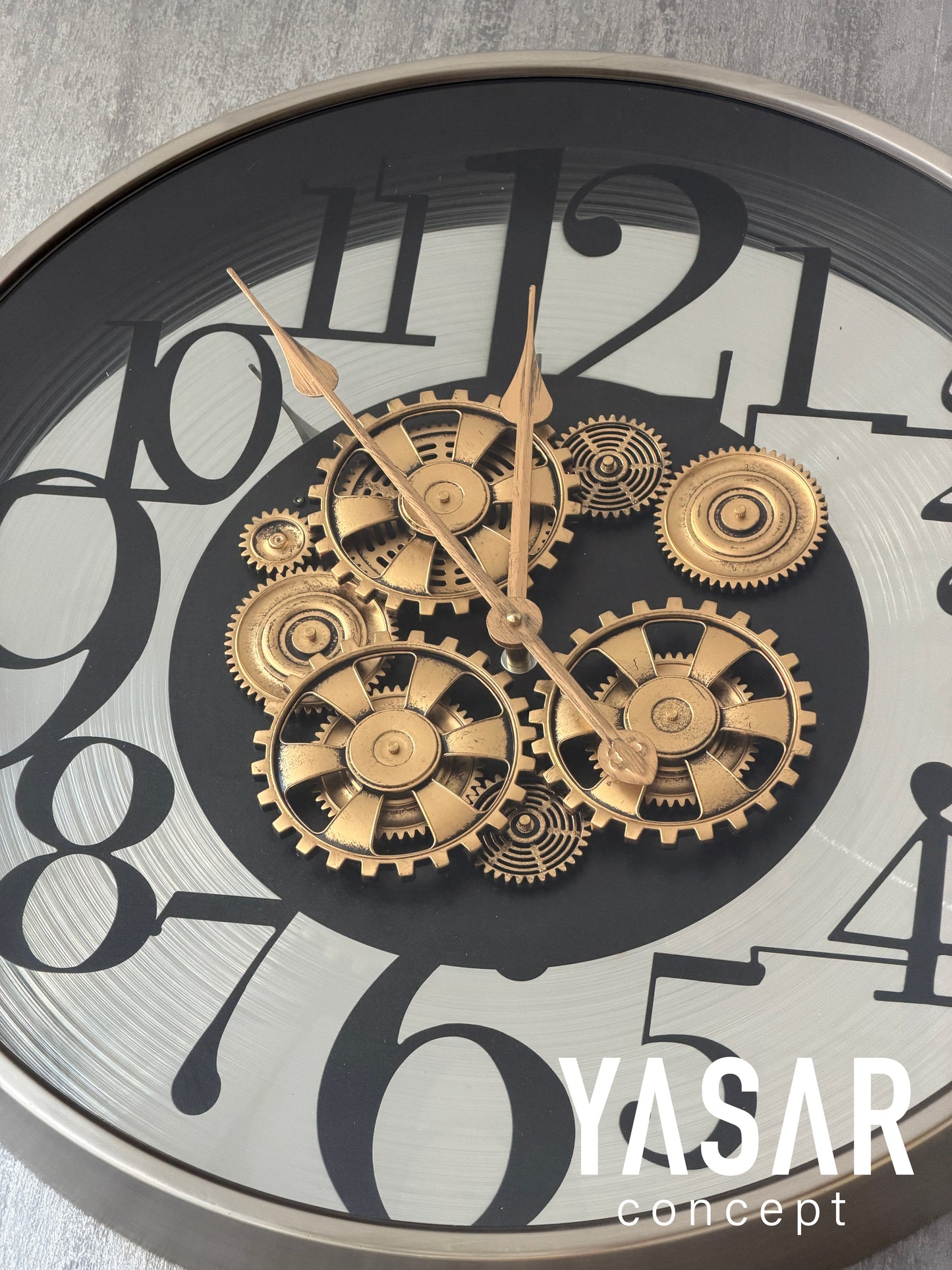 Valenthor Metal Çarklı Duvar Saati 60 Cm