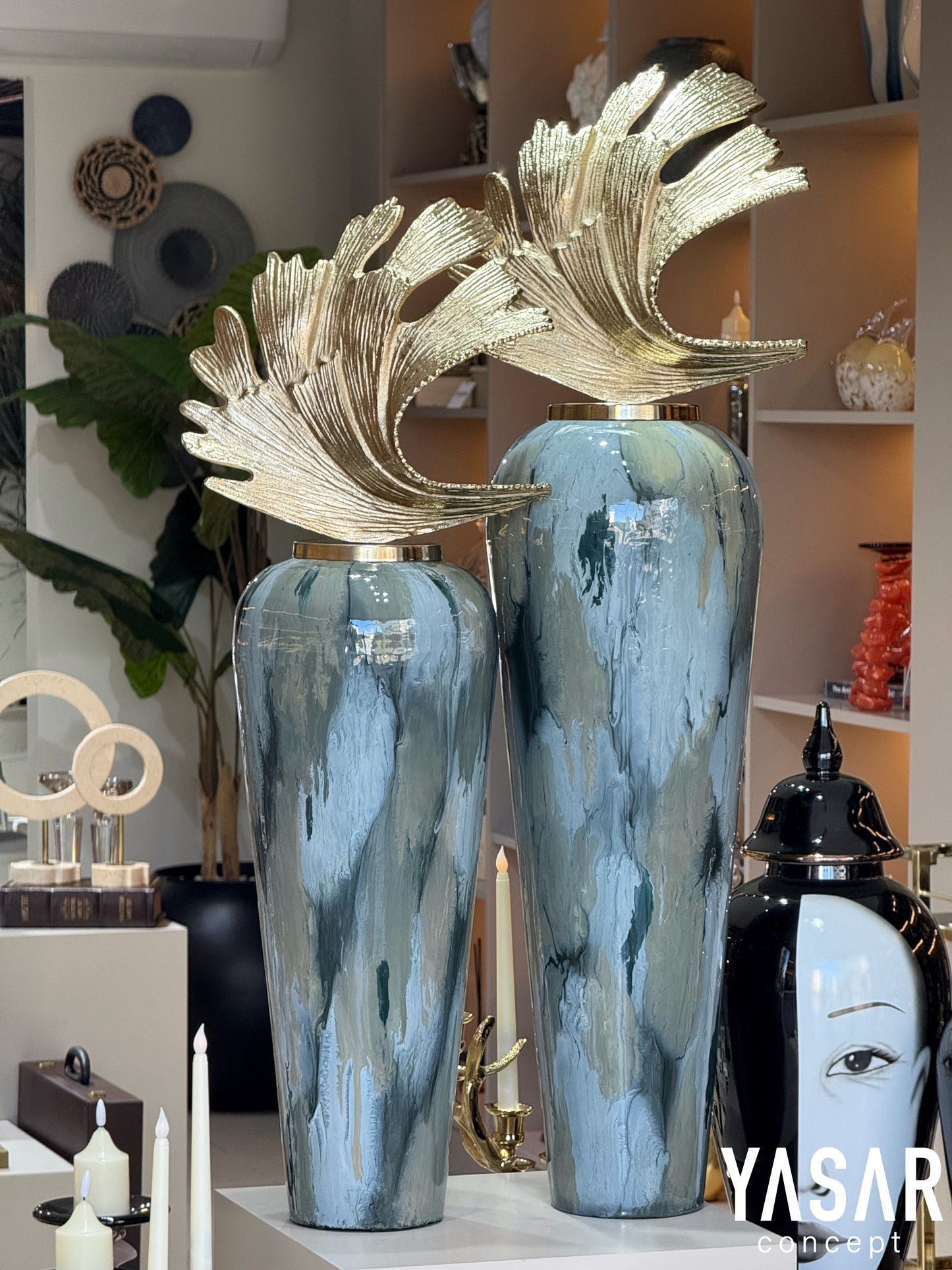 Terraseto Metal Yer Vazosu Set