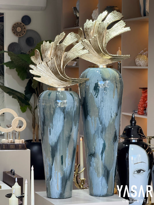 Terraseto Metal Yer Vazosu Set