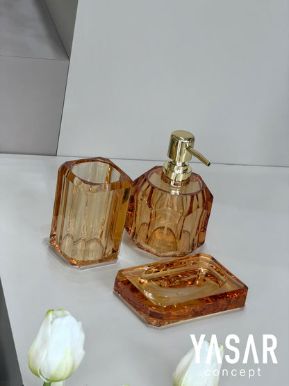 Clarion Akrilik Banyo Seti Amber