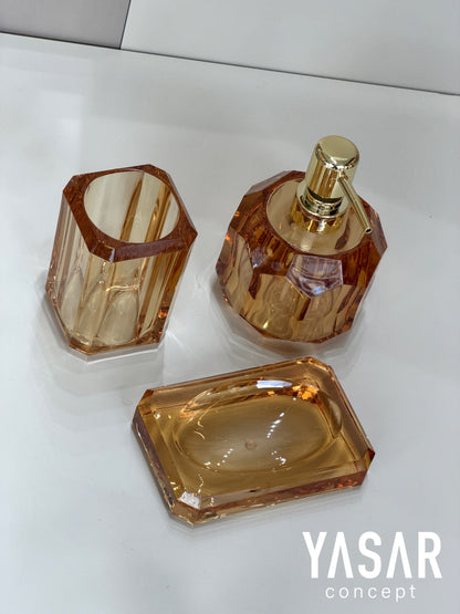 Clarion Akrilik Banyo Seti Amber