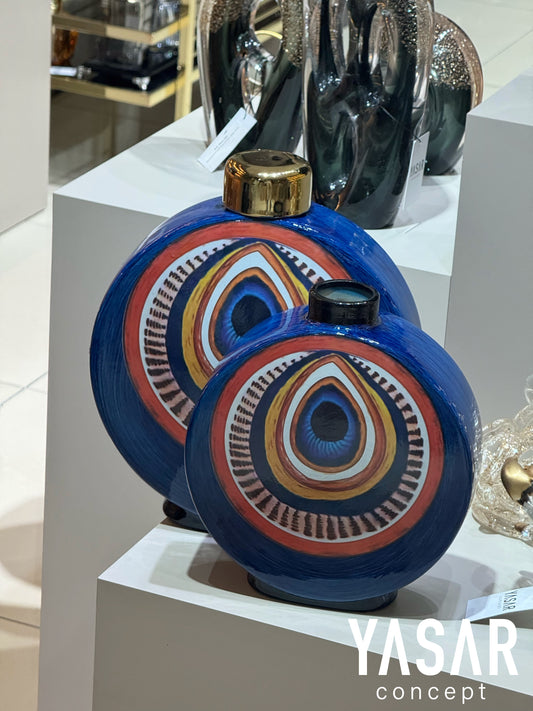 Nazure Seramik Kapaklı Vazo Set