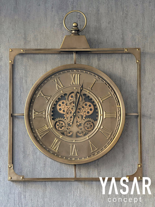 Cogravity Metal Çarklı Duvar Saati 60x80 Cm