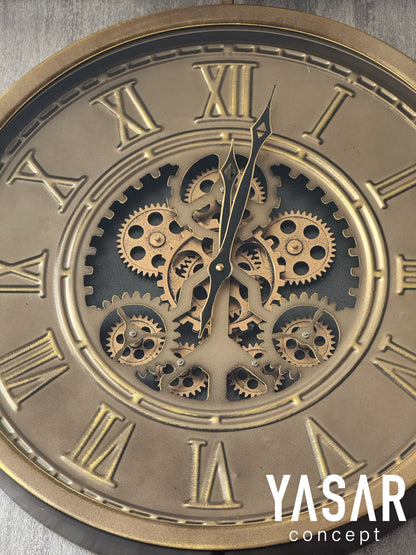 Cogravity Metal Çarklı Duvar Saati 60x80 Cm