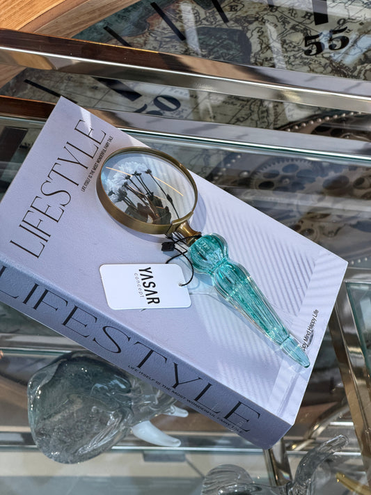 Lucentis Cam Büyüteç Turkuaz 8x22 Cm