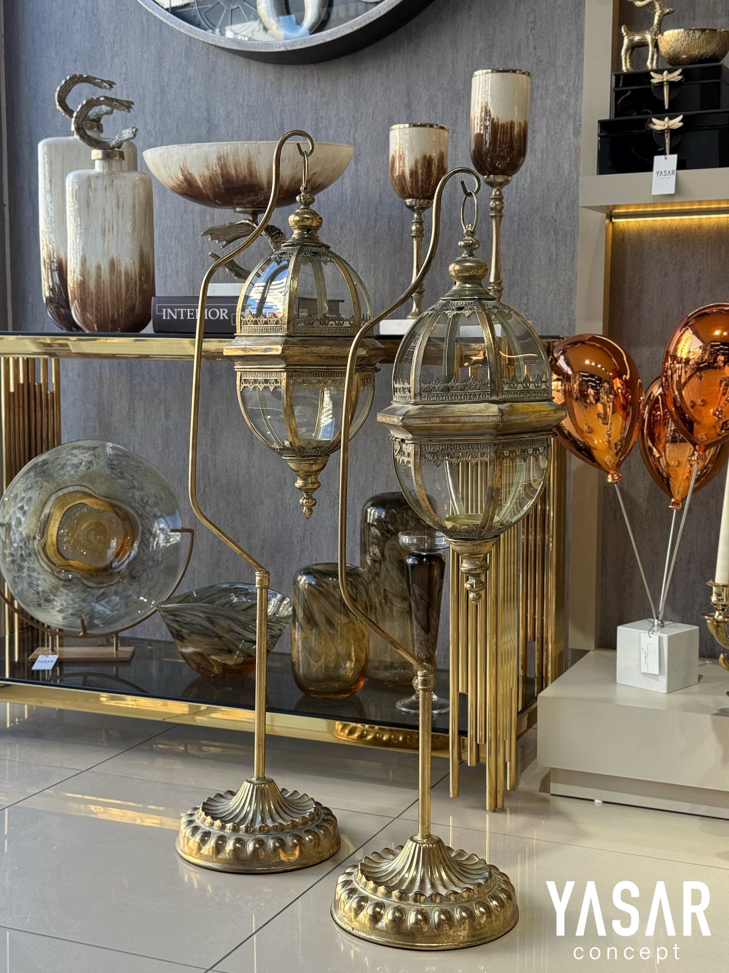 Ornaluce Ayaklı Yer Feneri Set