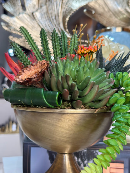 Succalia Metal Vazolu Sukulent - I