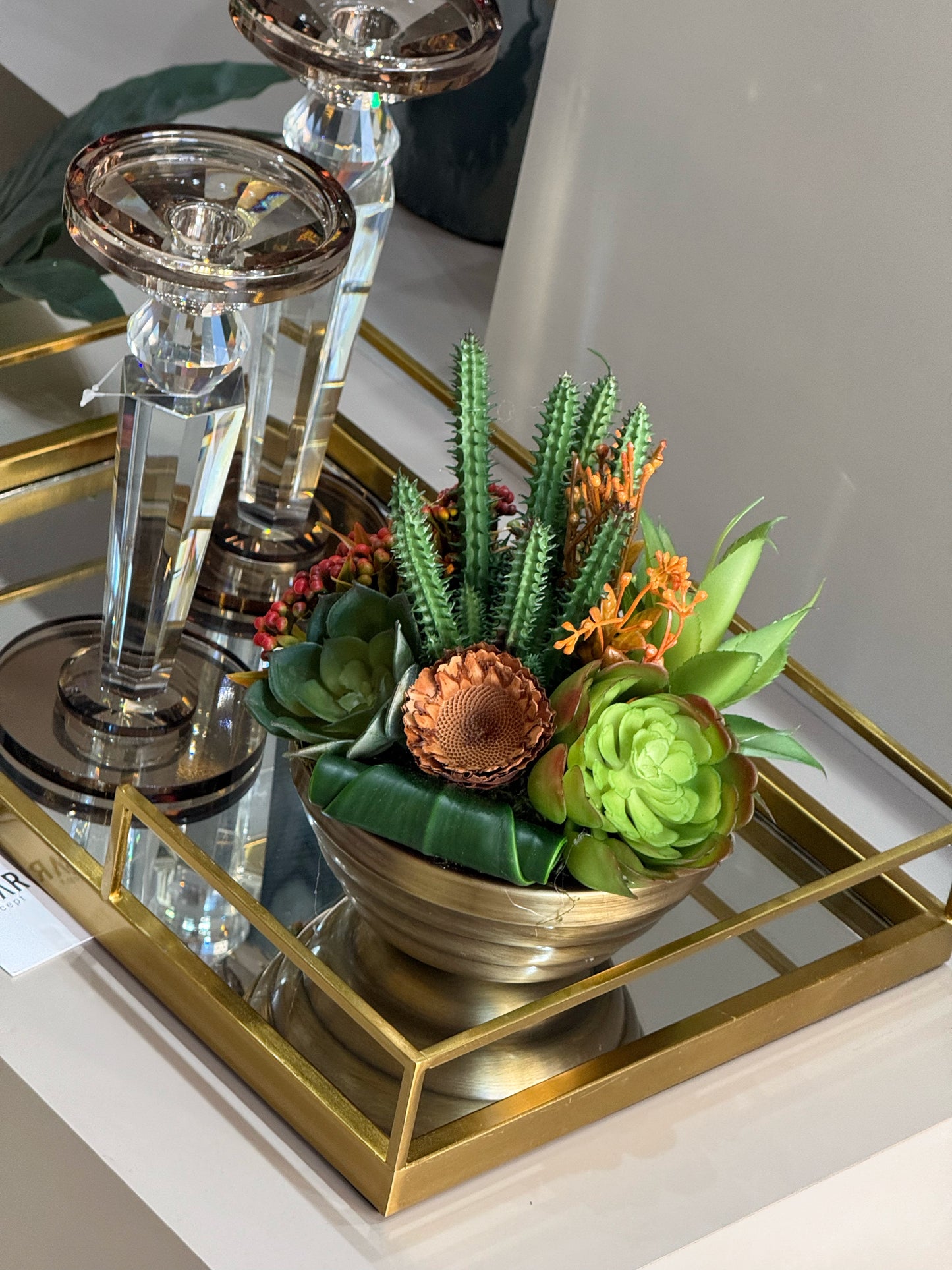 Succalia Metal Vazolu Sukulent - II