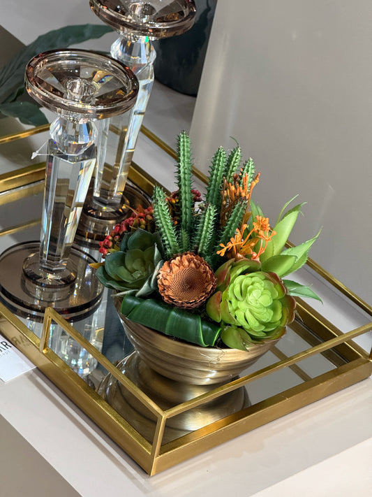 Succalia Metal Vazolu Sukulent - II