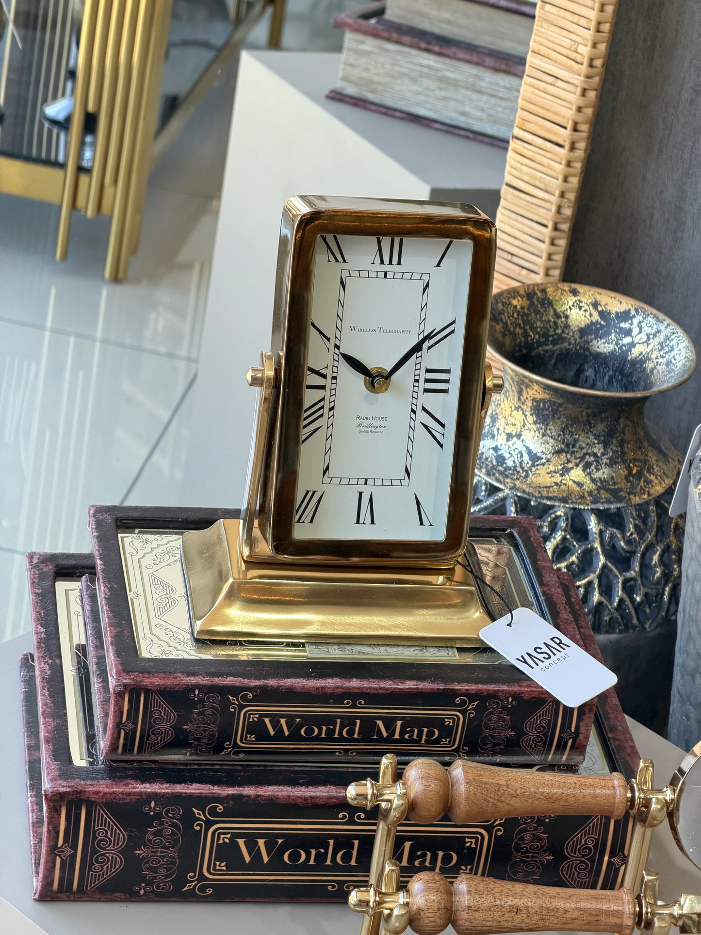 Striara Metal Masa Saati 16x22 Cm