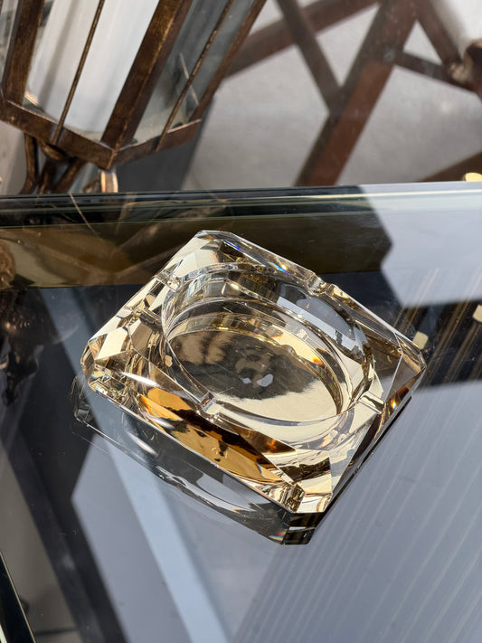 Havana Kristal Kül Tablası Küllük Amber