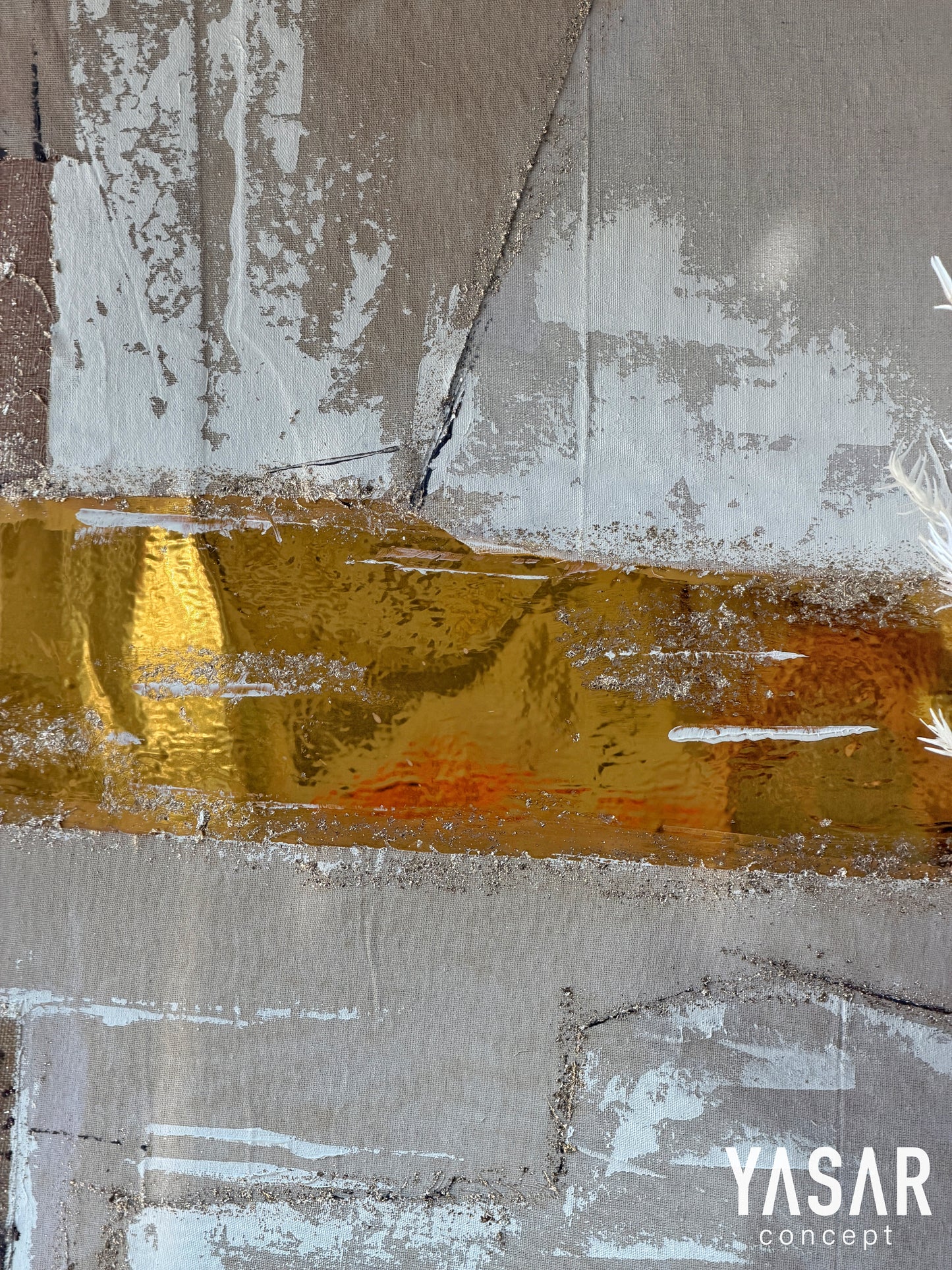 Terrena Dokulu Boyalı Tablo 100x100 Cm