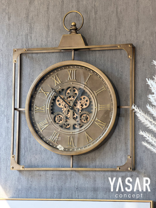Cogravity Metal Çarklı Duvar Saati 60x80 Cm