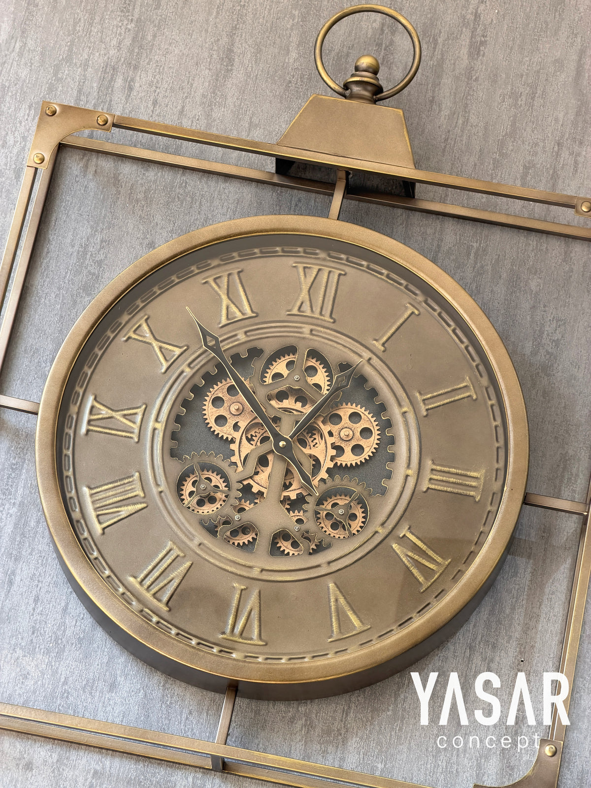 Cogravity Metal Çarklı Duvar Saati 60x80 Cm