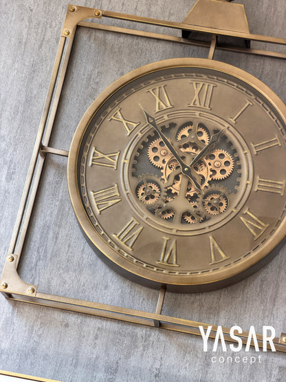 Cogravity Metal Çarklı Duvar Saati 60x80 Cm