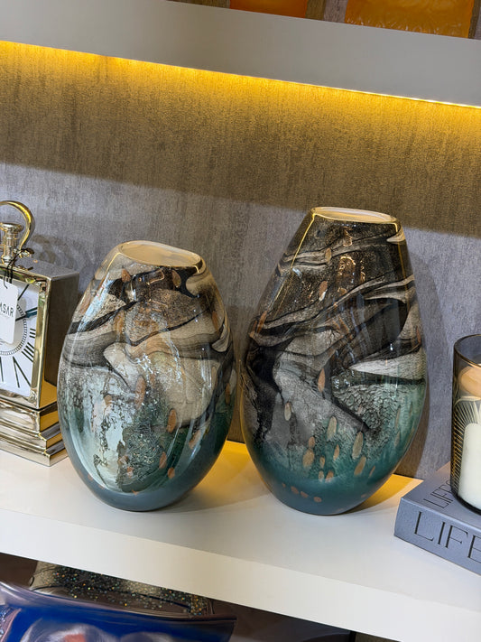 Azurine Cam Vazo Set