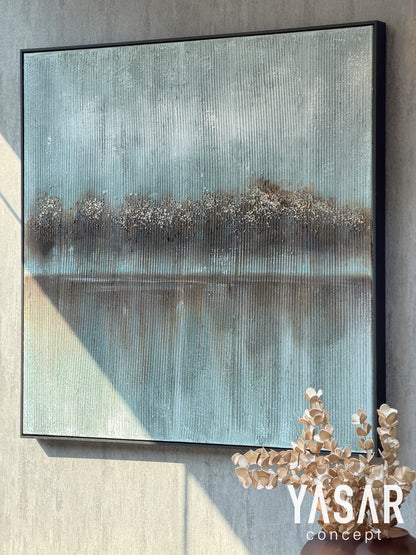 Autumnia Dokulu Boyalı Tablo 80x80 Cm
