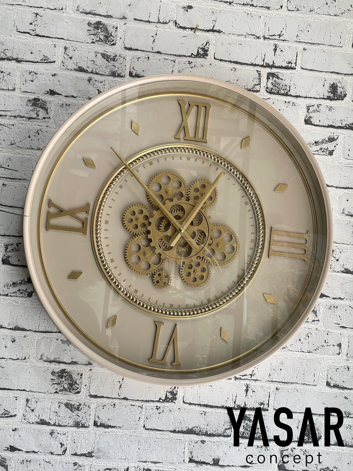 Dial Metal Çarklı Duvar Saati