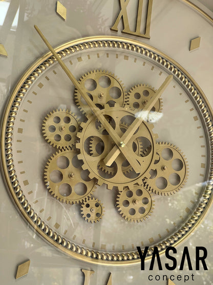 Dial Metal Çarklı Duvar Saati