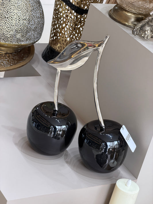 Rosceria Metal Dekoratif Kiraz Obje Siyah