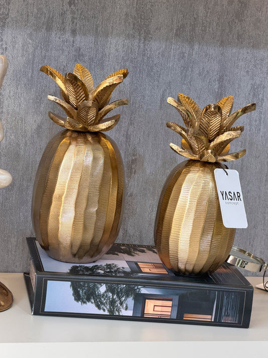 Tropica Metal Ananas Dekor Set Gold