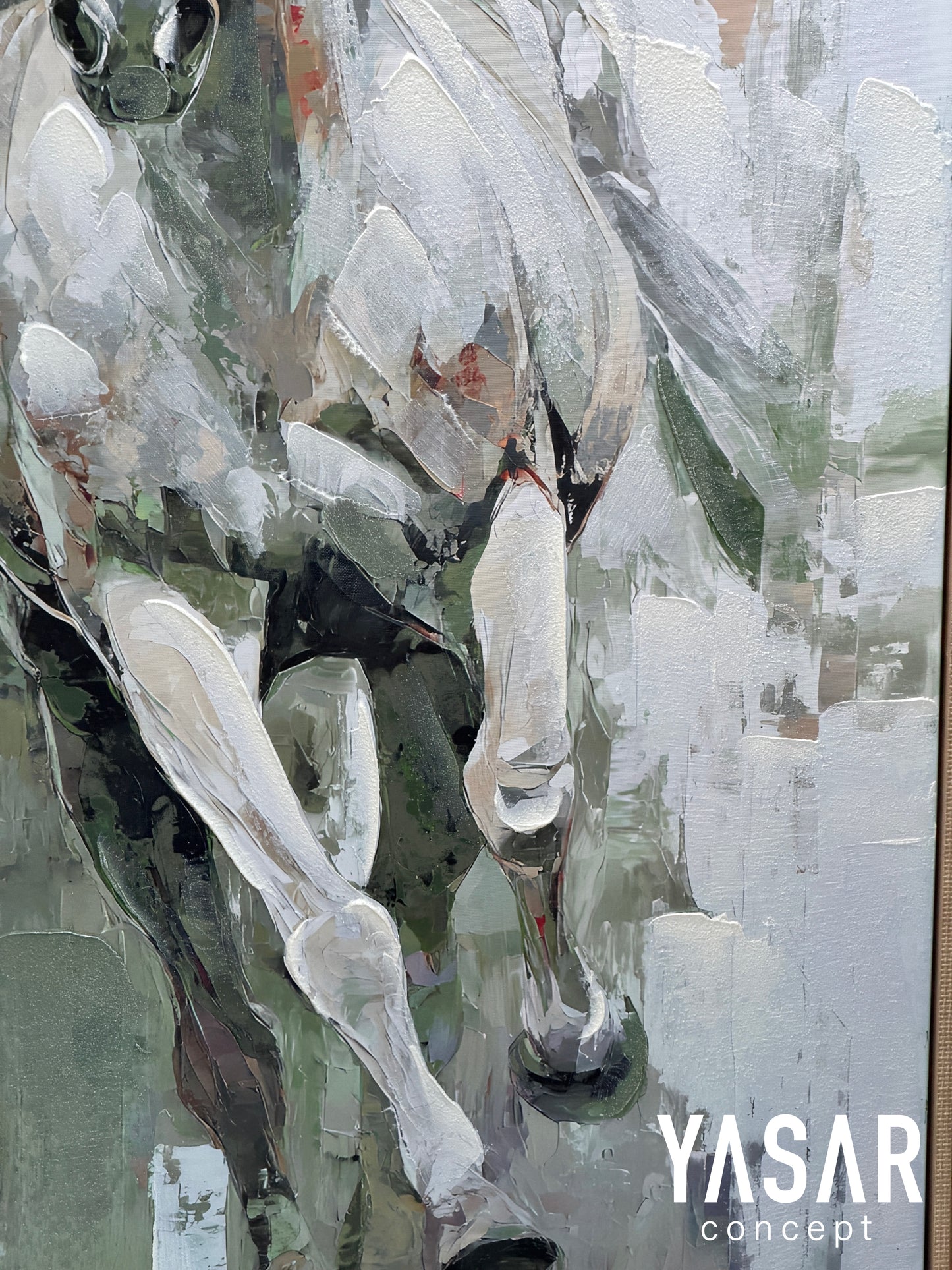 Equessence Dokulu Boyalı Tablo