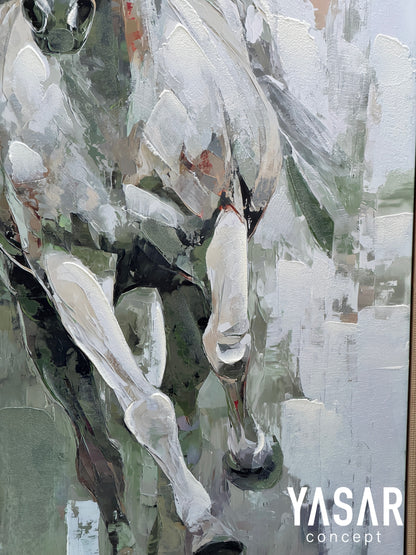 Equessence Dokulu Boyalı Tablo
