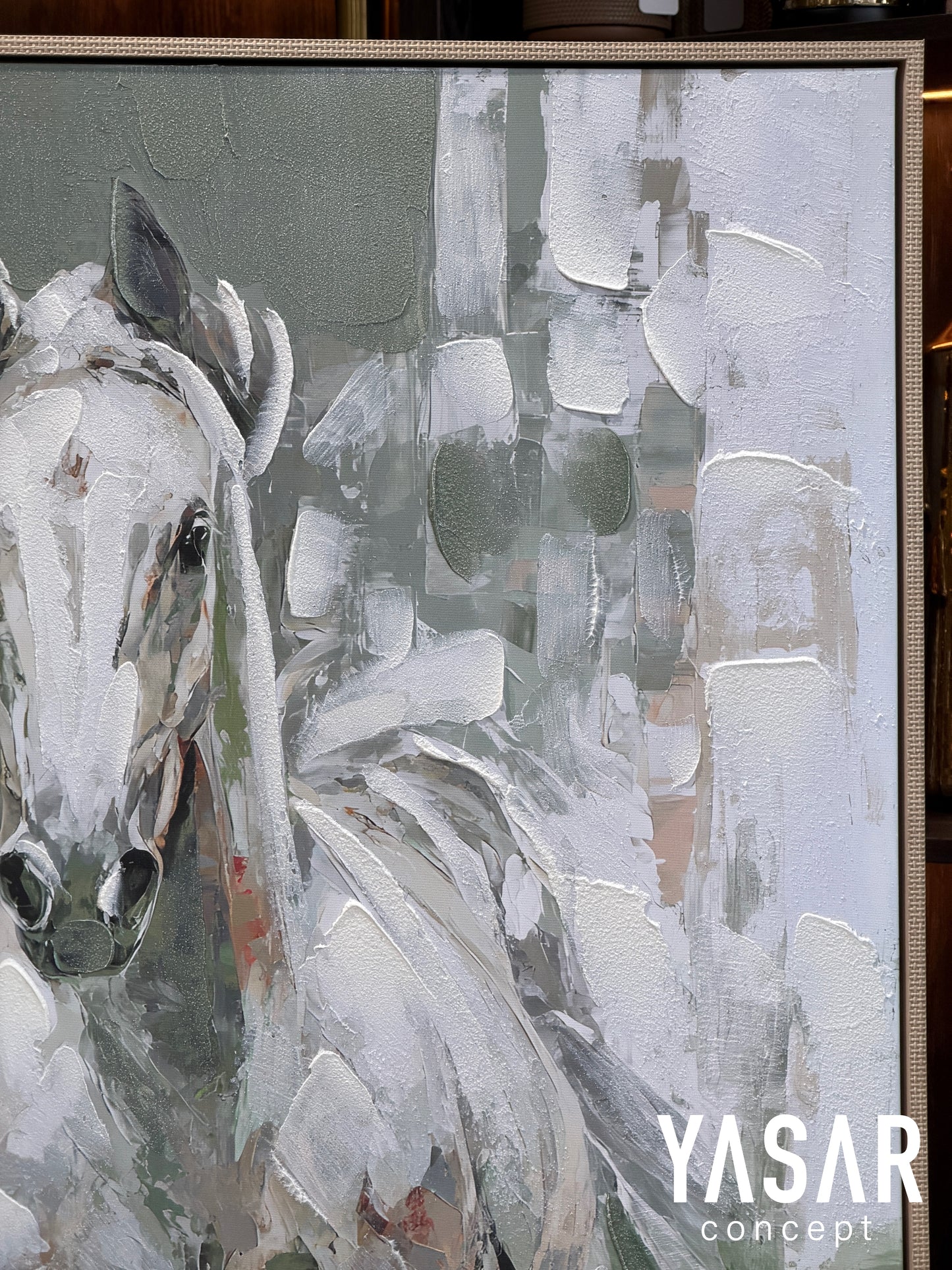 Equessence Dokulu Boyalı Tablo