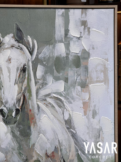 Equessence Dokulu Boyalı Tablo