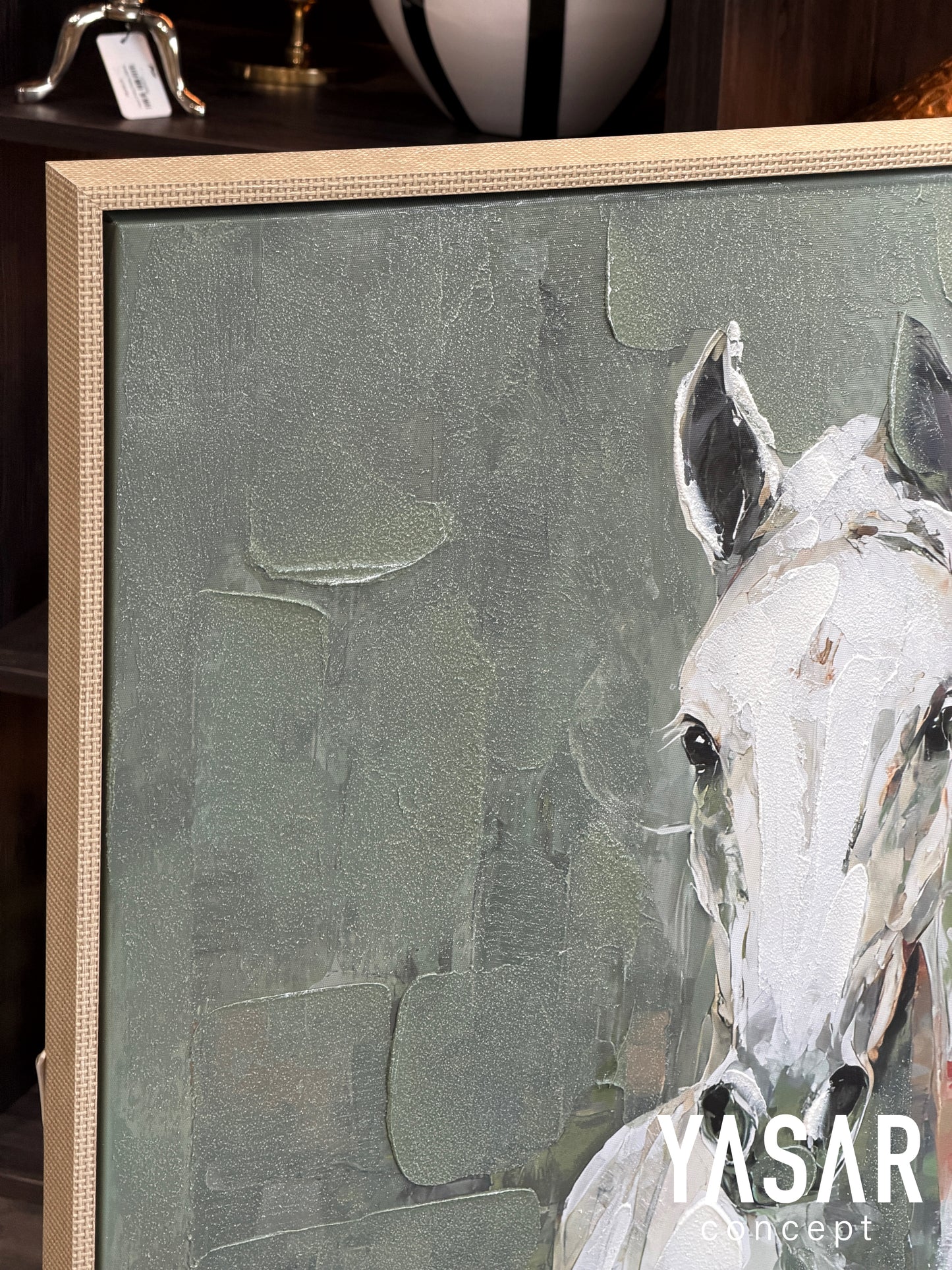 Equessence Dokulu Boyalı Tablo
