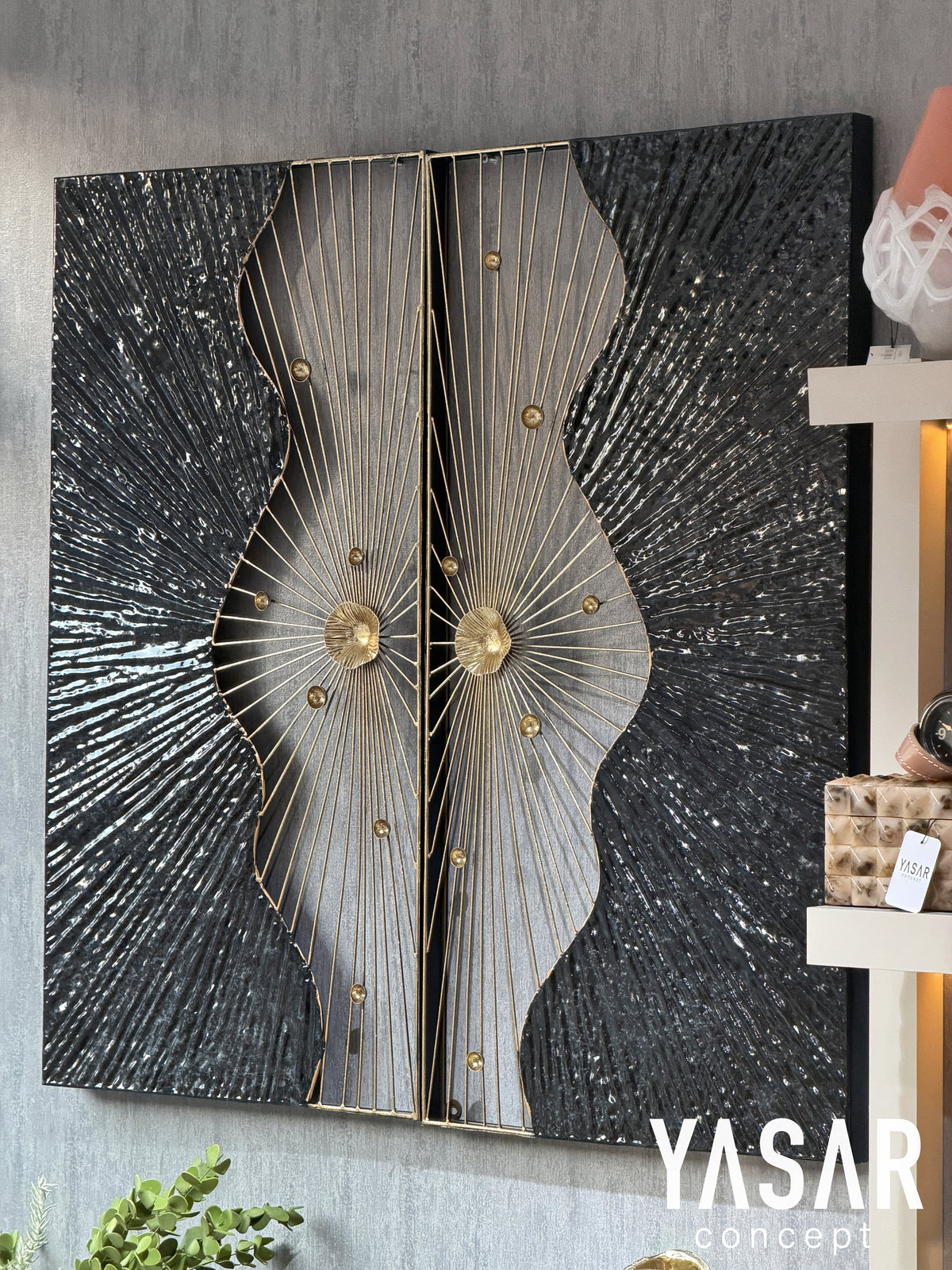 Obscura Metal Duvar Panosu Tablosu 100x100 Cm