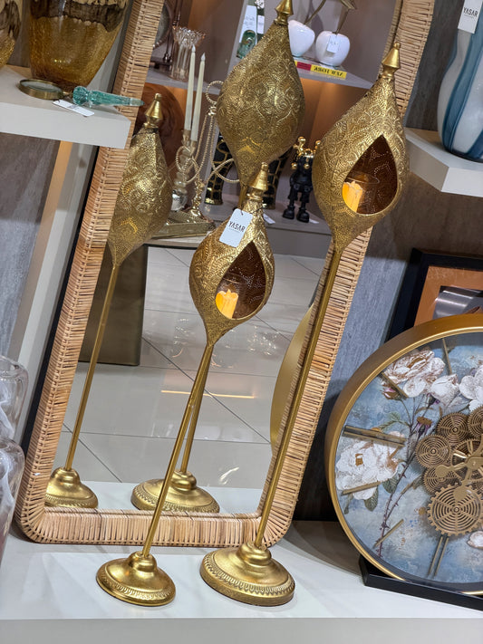 Lunor Metal Ayaklı Yer Feneri Set