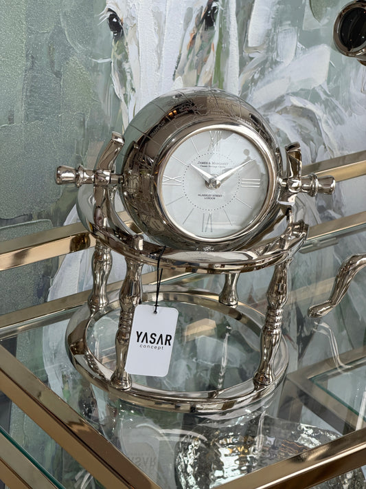 Orbis Metal Masa Saati Gümüş