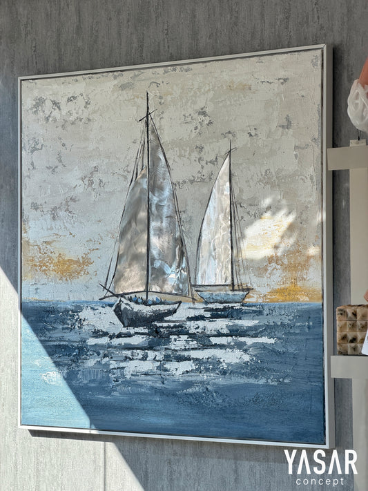 Sailor Dokulu Tablo 100x100 Cm