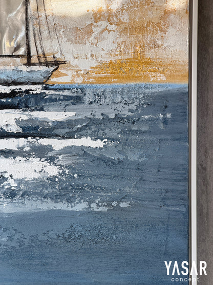 Sailor Dokulu Tablo 100x100 Cm