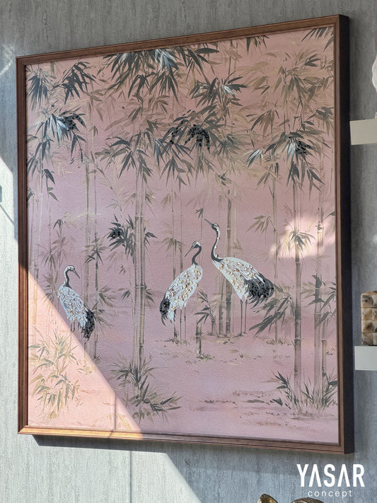 Flamelle  Dokulu Tablo 100x100 Cm