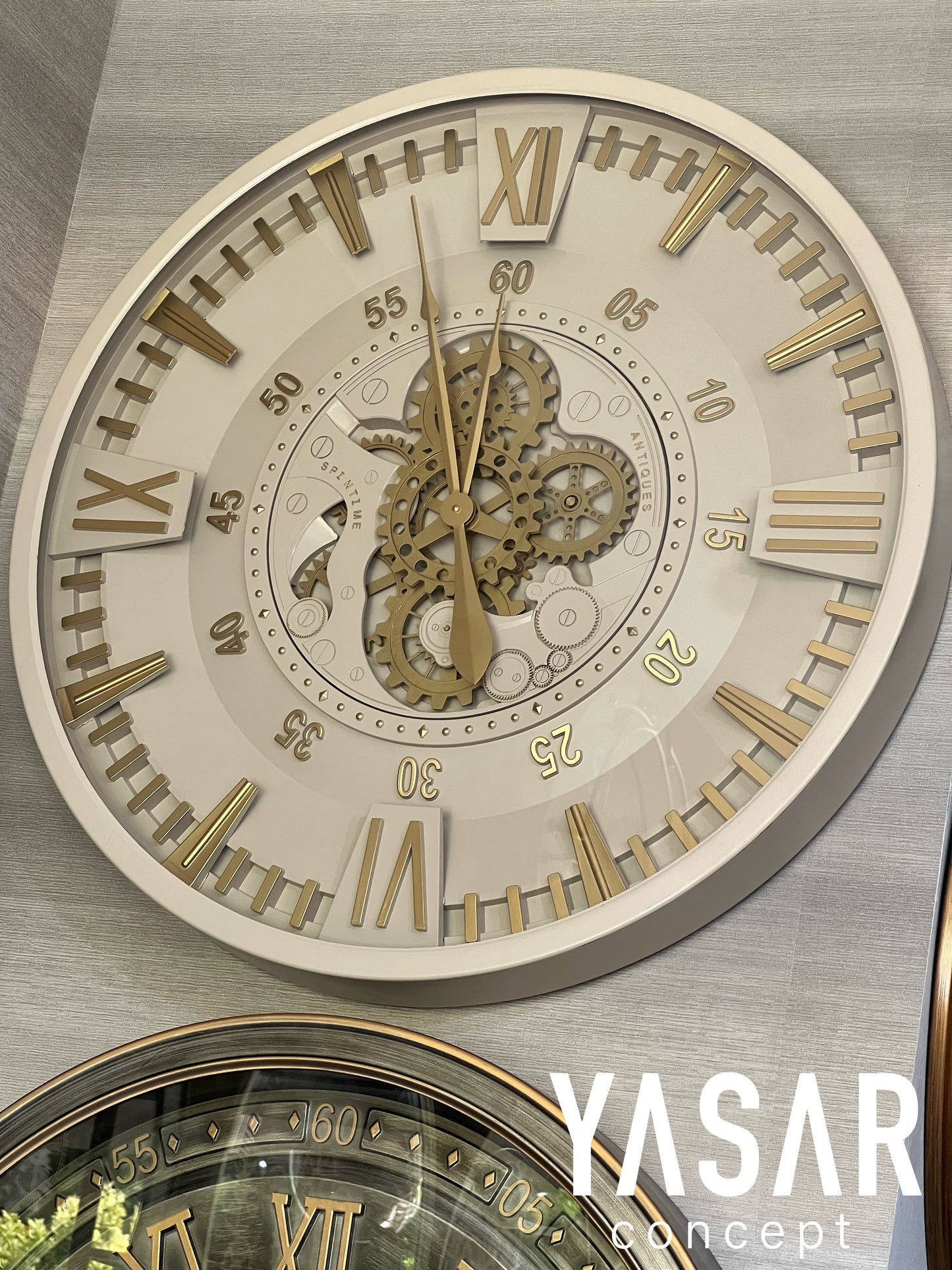 Chronosphere Metal Çarklı Duvar Saati 80 Cm