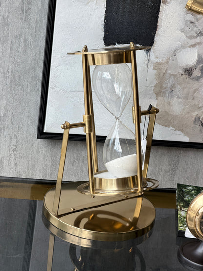 Velance Metal Mega Kum Saati 26x36 Cm Gold